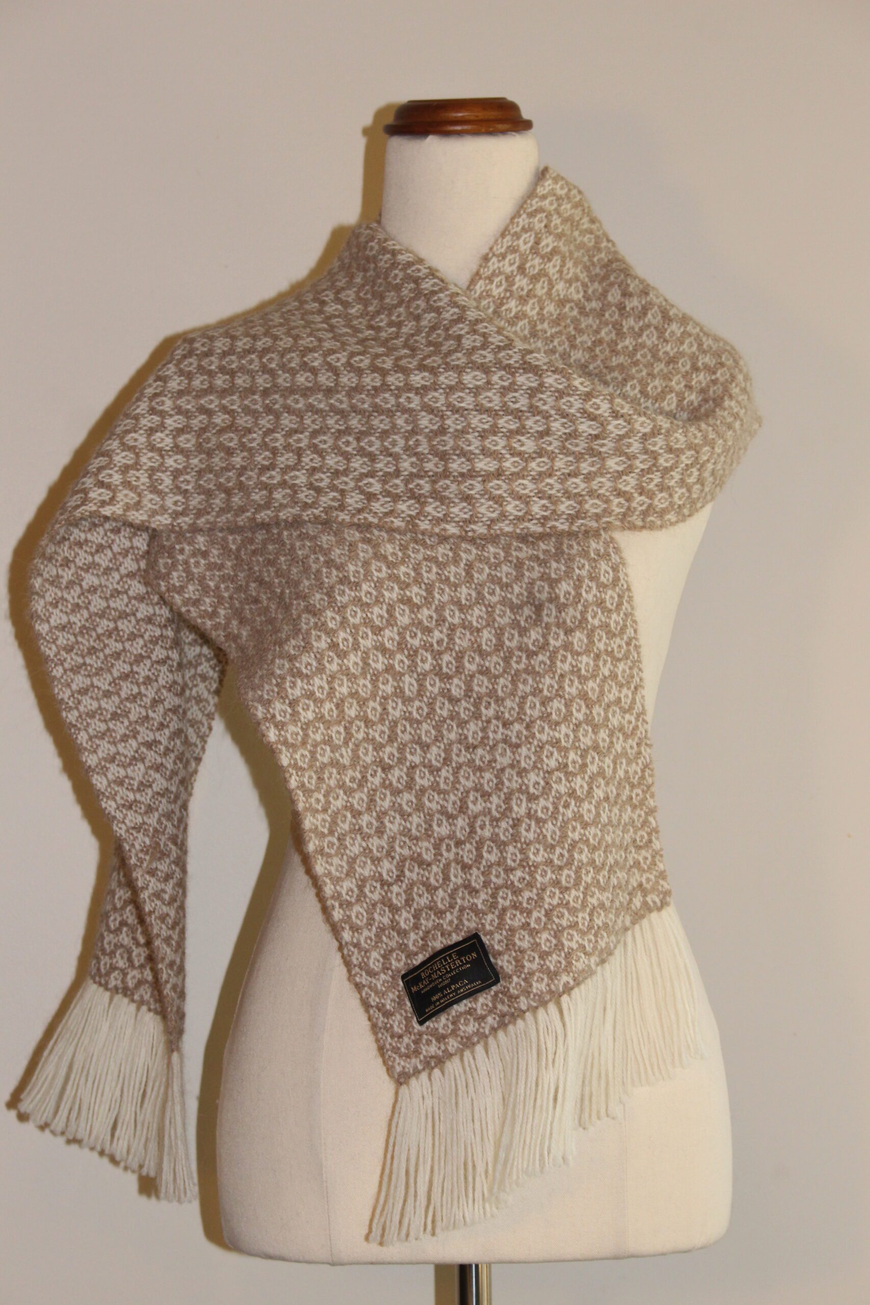 Alpaca Scarf Australia | Fawn & White