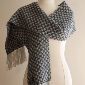Alpaca Scarf Australia | Light Grey & Charcoal