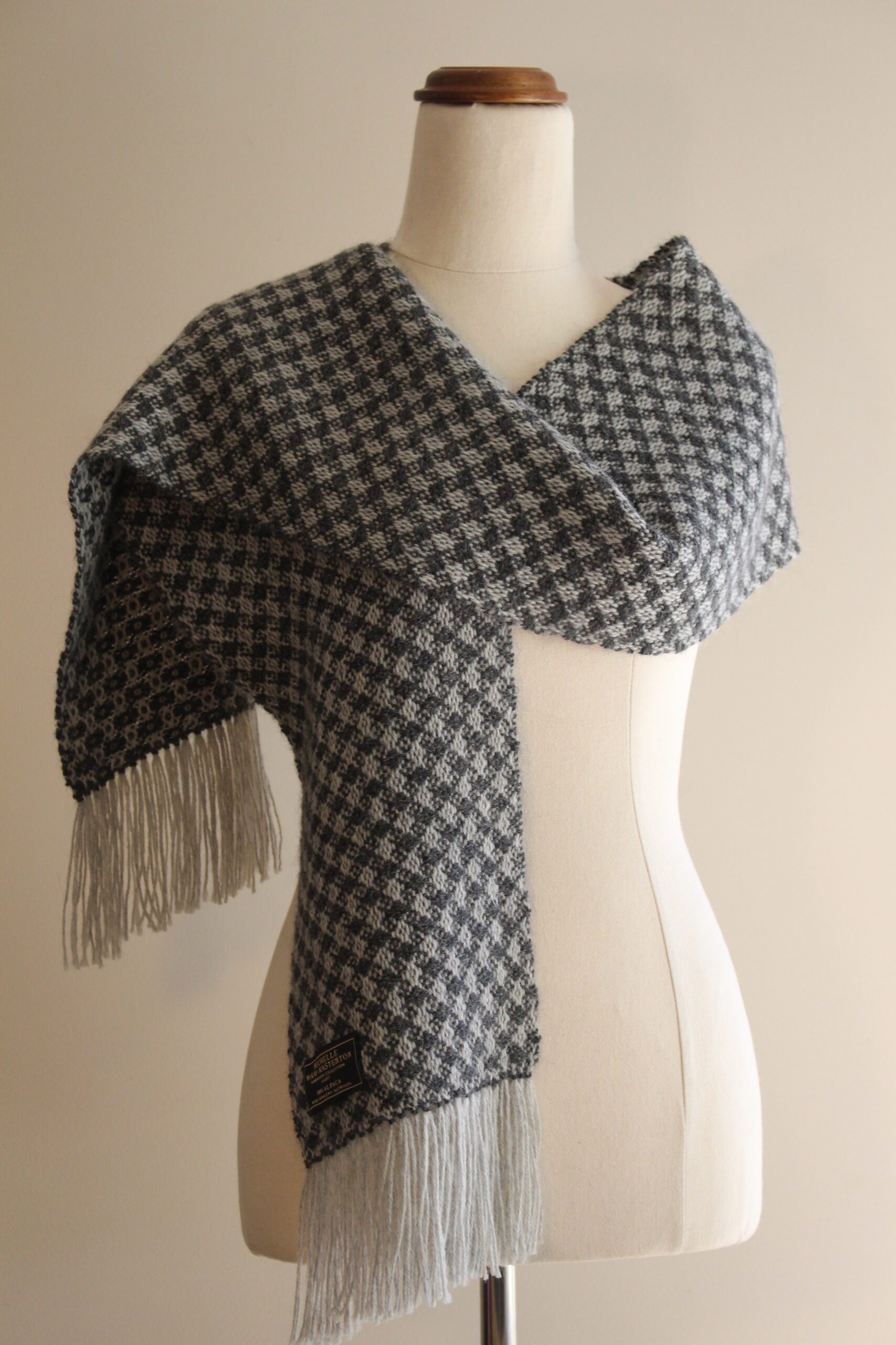 Alpaca Scarf Australia | Light Grey & Charcoal